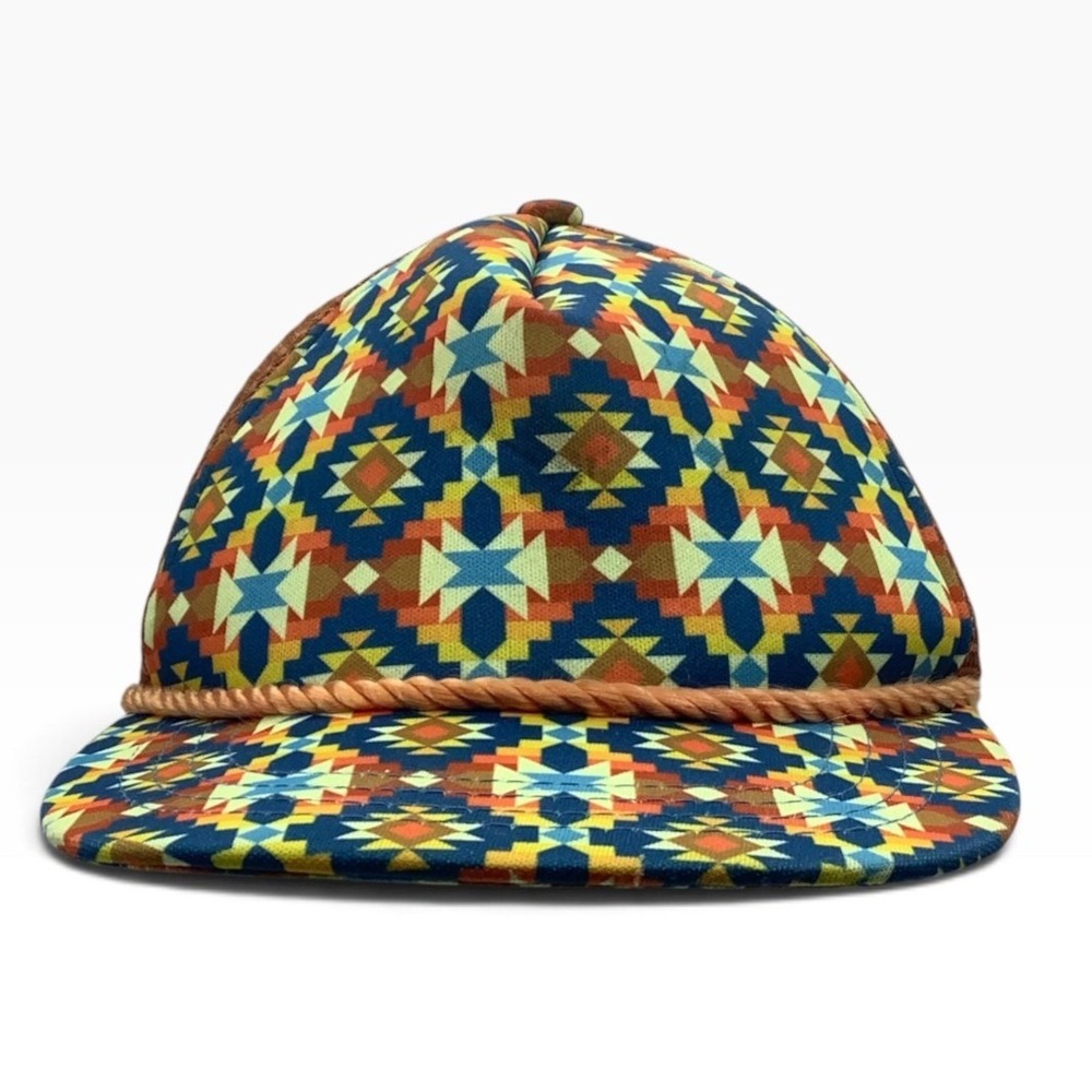 San Diego Hat Company Kids Southwestern Geometric Mesh Trucker Hat Snapback